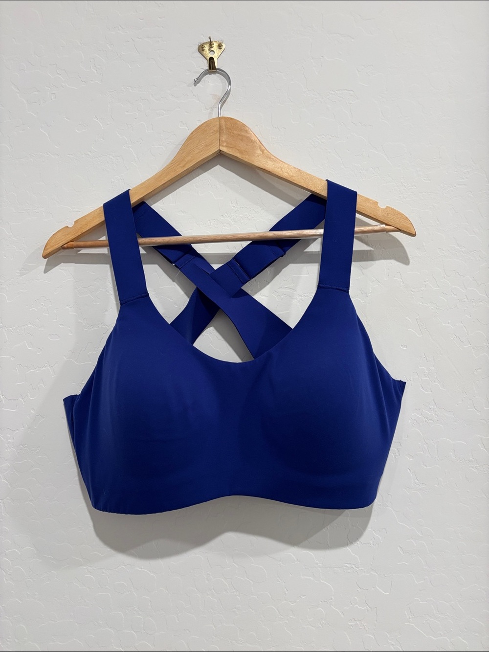 SPANX Royal Blue Cross-Back Wireless Sports Bra
